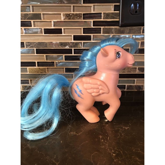 Lot Of 2 Vtg My Little‎ Pony Pegasus Firefly 1983 Pink Lightning bolt & Majesty - Picture 7 of 8